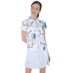 Pattern Sloth Woodland Women s Polo T-shirt