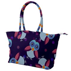 Owl Pattern Background Canvas Shoulder Bag by Hannah976