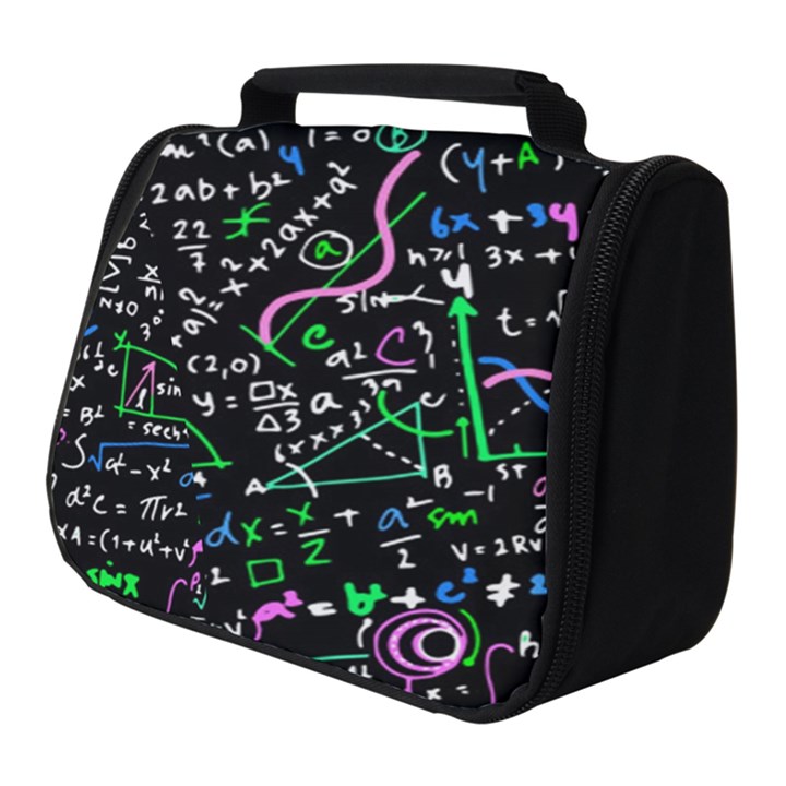 Math Linear Mathematics Education Circle Background Full Print Travel Pouch (Small)