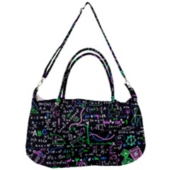 Math Linear Mathematics Education Circle Background Removable Strap Handbag by Hannah976