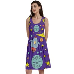 Card With Lovely Planets Classic Skater Dress by Hannah976