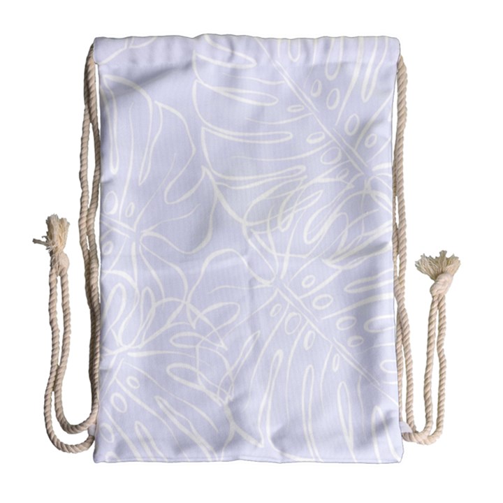 Tropical Monstera Drawstring Bag (Large)