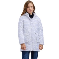 Tropical Monstera Kids  Hooded Longline Puffer Jacket by ConteMonfrey