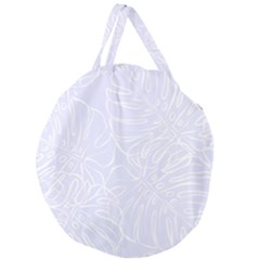 Tropical Monstera Giant Round Zipper Tote by ConteMonfrey