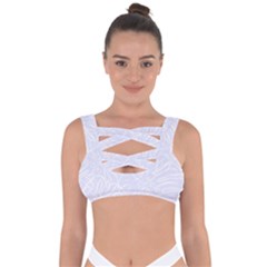 Tropical Monstera Bandaged Up Bikini Top by ConteMonfrey