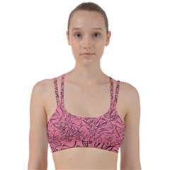 Pink Monstera Line Them Up Sports Bra by ConteMonfrey