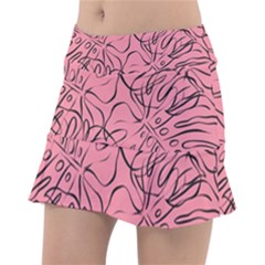 Pink Monstera Classic Tennis Skirt by ConteMonfrey