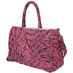 Pink Monstera Duffel Travel Bag by ConteMonfrey