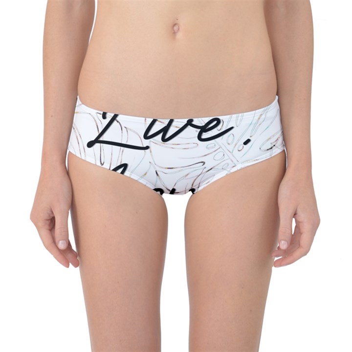 Live love laugh Monstera  Classic Bikini Bottoms