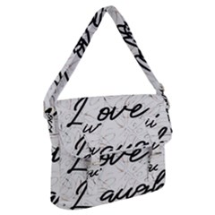 Live Love Laugh Monstera  Buckle Messenger Bag