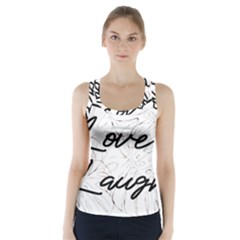 Live Love Laugh Monstera  Racer Back Sports Top