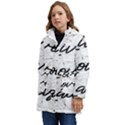 Live love laugh Monstera  Kids  Hooded Longline Puffer Jacket View3