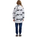 Live love laugh Monstera  Kids  Hooded Longline Puffer Jacket View4