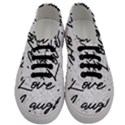 Live love laugh Monstera  Men s Classic Low Top Sneakers View1