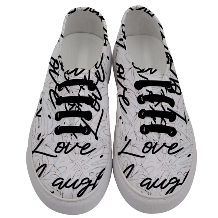 Live love laugh Monstera  Men s Classic Low Top Sneakers