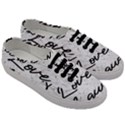 Live love laugh Monstera  Men s Classic Low Top Sneakers View3