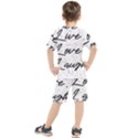 Live love laugh Monstera  Kids  T-Shirt and Shorts Set View2