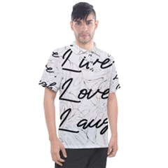 Live Love Laugh Monstera  Men s Polo T-shirt