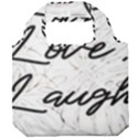 Live love laugh Monstera  Foldable Grocery Recycle Bag View1