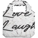 Live love laugh Monstera  Foldable Grocery Recycle Bag View2