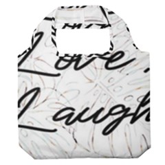 Live Love Laugh Monstera  Premium Foldable Grocery Recycle Bag