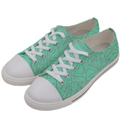 Ocean Monstera Men s Low Top Canvas Sneakers by ConteMonfrey