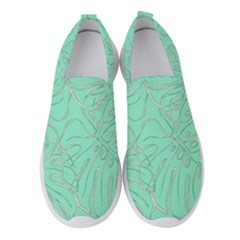 Ocean Monstera Women s Slip On Sneakers by ConteMonfrey