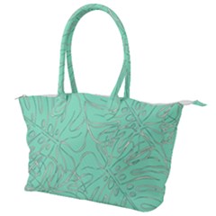 Ocean Monstera Canvas Shoulder Bag by ConteMonfrey