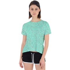 Ocean Monstera Open Back Sport T-shirt by ConteMonfrey