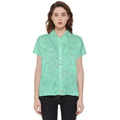 Ocean Monstera Short Sleeve Pocket Shirt by ConteMonfrey