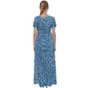 Monsteras High Waist Short Sleeve Maxi Dress View2