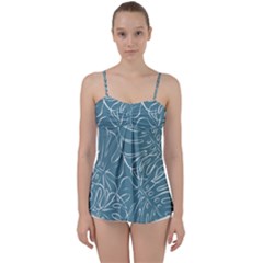 Monsteras Babydoll Tankini Top