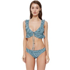 Monsteras Low Cut Ruffle Edge Bikini Set by ConteMonfrey