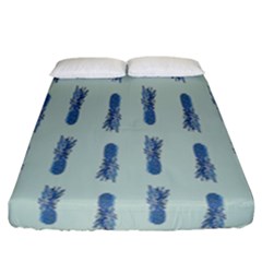 Blue King Pineapple  Fitted Sheet (california King Size) by ConteMonfrey