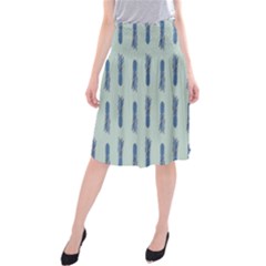 Blue King Pineapple  Midi Beach Skirt by ConteMonfrey