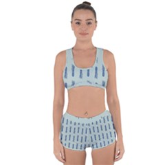 Blue King Pineapple  Racerback Boyleg Bikini Set by ConteMonfrey