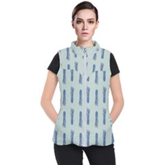 Blue King Pineapple  Women s Puffer Vest