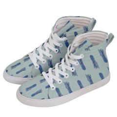 Blue King Pineapple  Men s Hi-top Skate Sneakers by ConteMonfrey