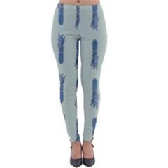 Blue King Pineapple  Lightweight Velour Leggings by ConteMonfrey