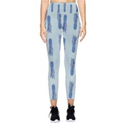 Blue King Pineapple  Pocket Leggings  by ConteMonfrey