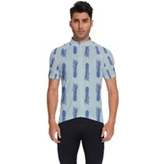 Blue King Pineapple  Men s Short Sleeve Cycling Jersey by ConteMonfrey