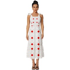 Blossom Tie-strap Tiered Midi Chiffon Dress by ConteMonfrey