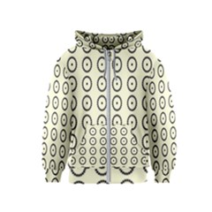 Sharp Circles Kids  Zipper Hoodie