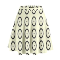 Sharp Circles High Waist Skirt by ConteMonfrey