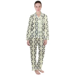 Sharp Circles Women s Long Sleeve Satin Pajamas Set	 by ConteMonfrey