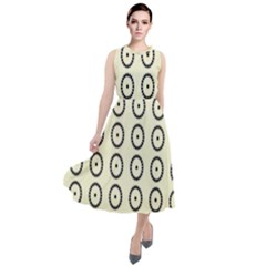 Sharp Circles Round Neck Boho Dress by ConteMonfrey