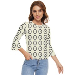 Sharp Circles Bell Sleeve Top