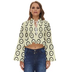 Sharp Circles Boho Long Bell Sleeve Top