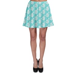 Spring Happiness Blue Ocean Skater Skirt by ConteMonfrey