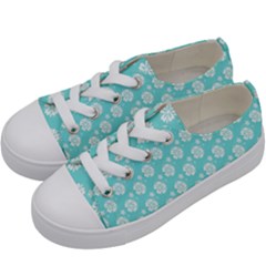 Spring Happiness Blue Ocean Kids  Low Top Canvas Sneakers by ConteMonfrey